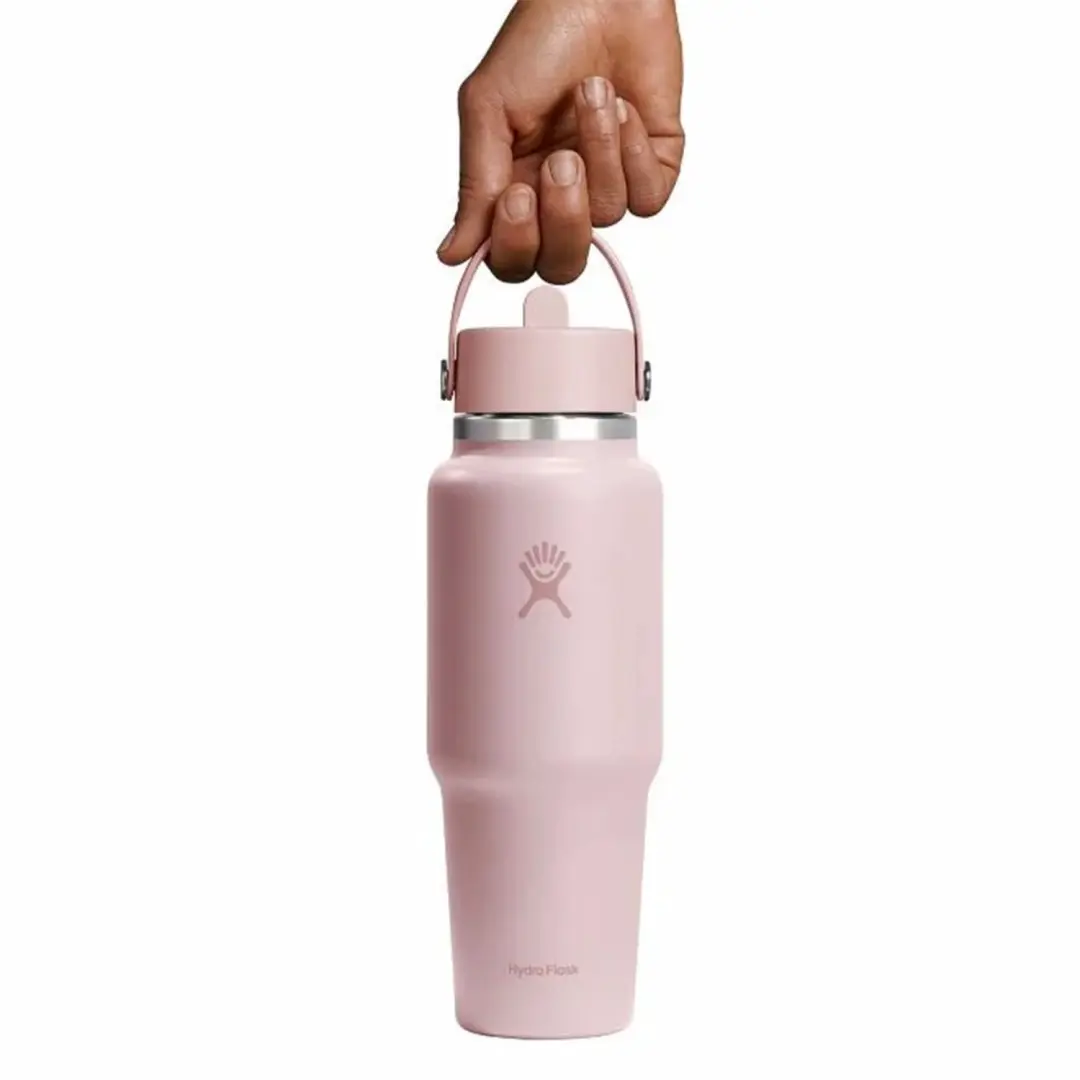 Hydro Flask Travel Thermosfles 946ml met Rietje - Roze - afbeelding 4 van 5