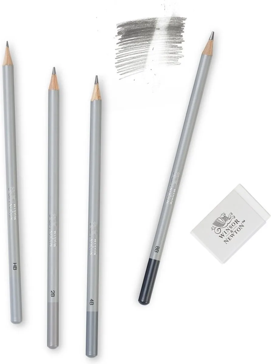 Winsor & Newton Studio Collection Grafietpotloden Set 4-delig