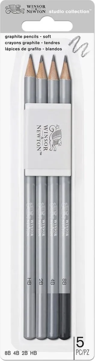 Winsor & Newton Studio Collection Grafietpotloden Set 4-delig