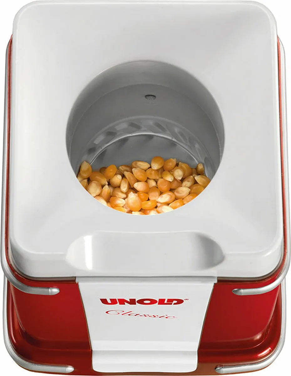 Unold 48525 Popcornmaker - 900W - Rood/Wit