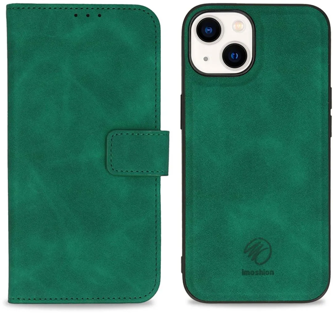 Imoshion Hoesje iPhone 14 Donkergroen - 2-in-1 Bookcase