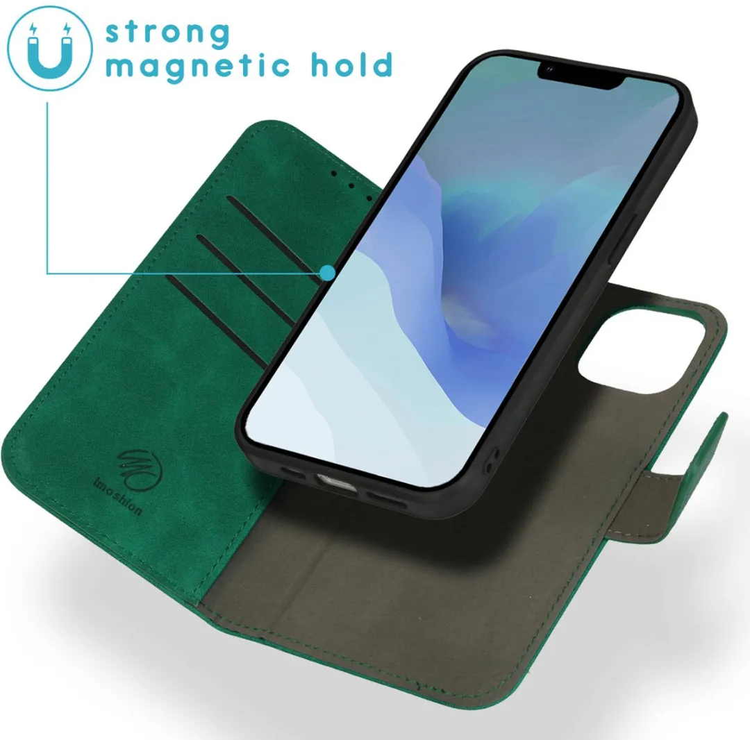 Imoshion Hoesje iPhone 14 Donkergroen - 2-in-1 Bookcase