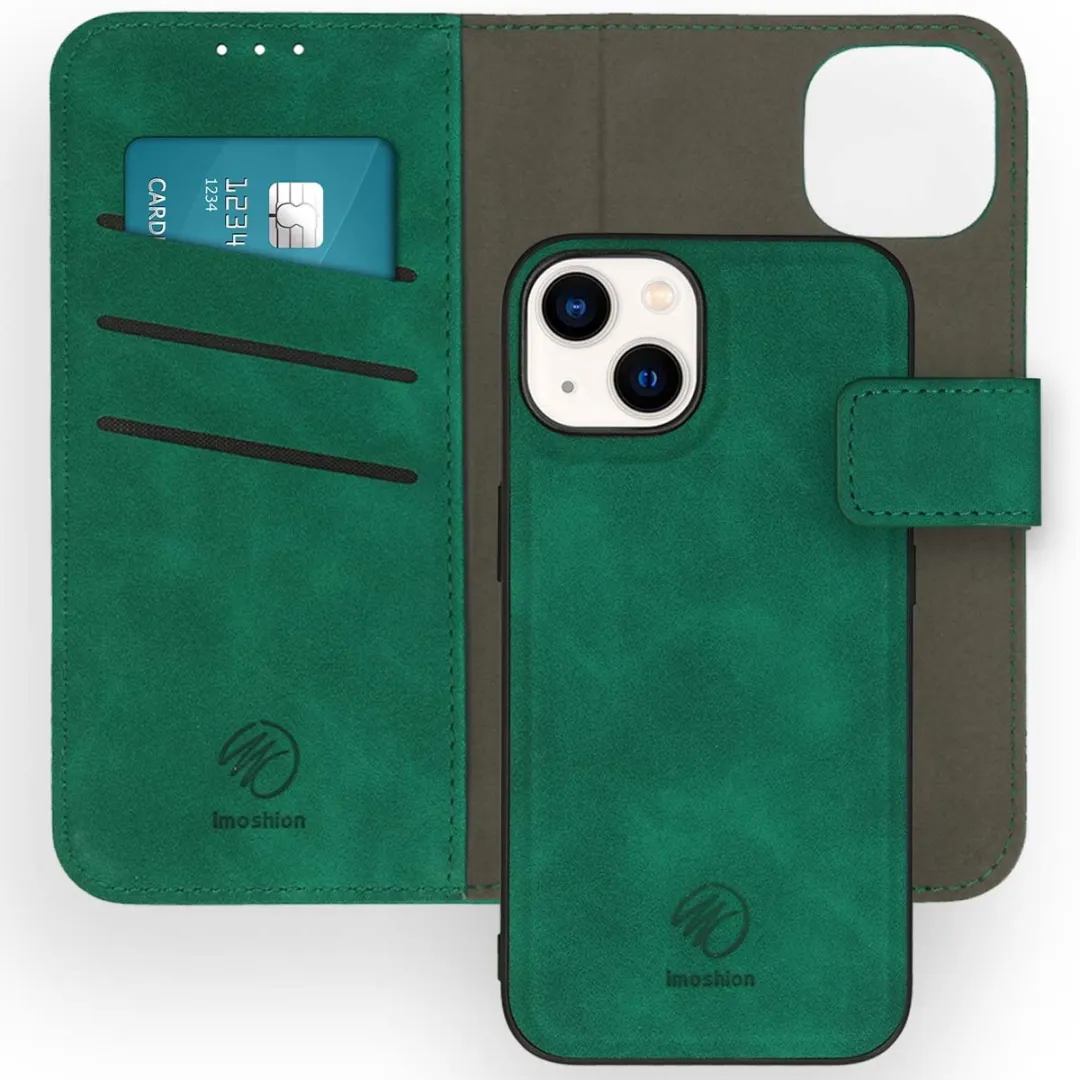 Imoshion Hoesje iPhone 14 Donkergroen - 2-in-1 Bookcase