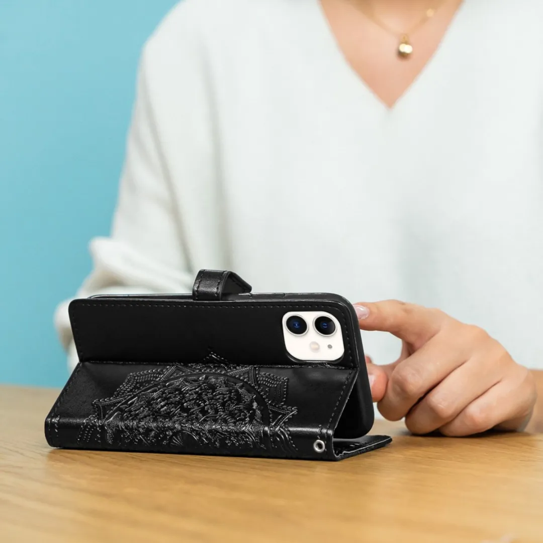 imoshion Hoesje Oppo A40/A60 - 3 Pasjes - Zwart