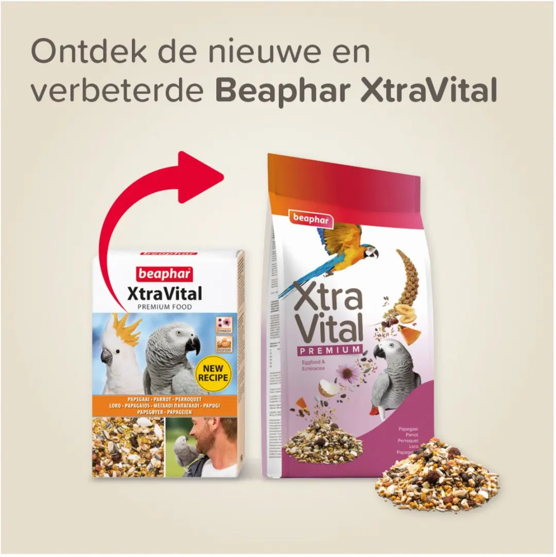 Beaphar XtraVital Papegaaienvoer - 3 kg - afbeelding 2 van 4