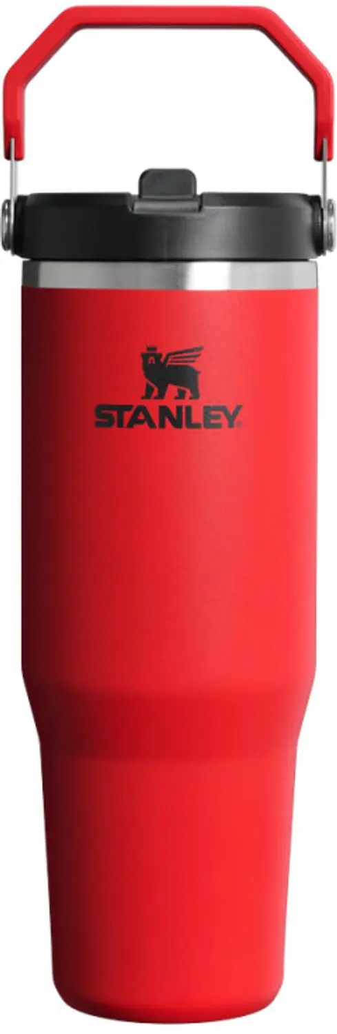Stanley IceFlow™ Flip Straw 2.0 Chili Black Tumbler (Thermosbeker), 0.89L