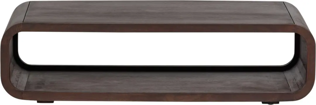 WOOOD Kinu Salontafel Mangohout - 120x60cm - Donkerbruin - afbeelding 5 van 5