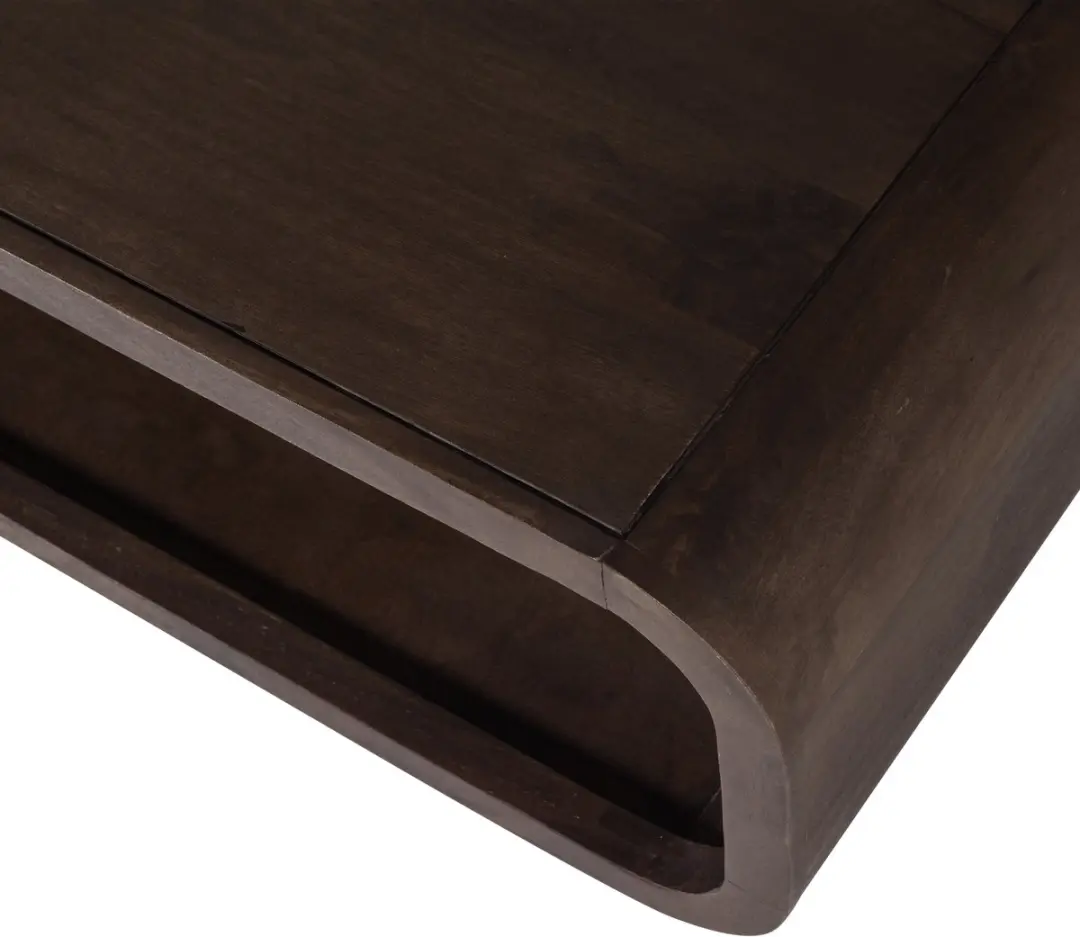 WOOOD Kinu Salontafel Mangohout - 120x60cm - Donkerbruin - afbeelding 4 van 5