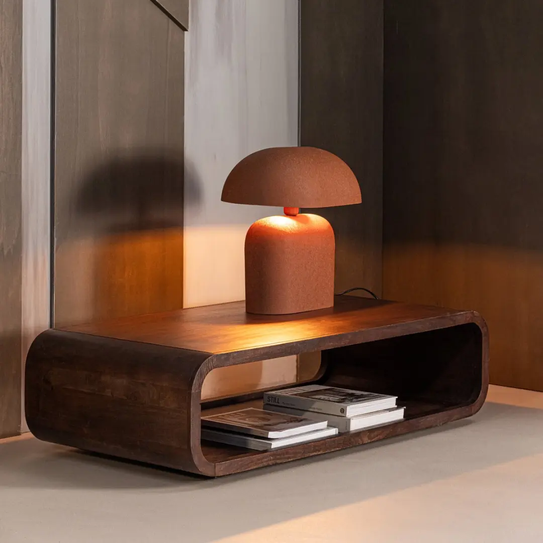 WOOOD Kinu Salontafel Mangohout - 120x60cm - Donkerbruin - afbeelding 2 van 5