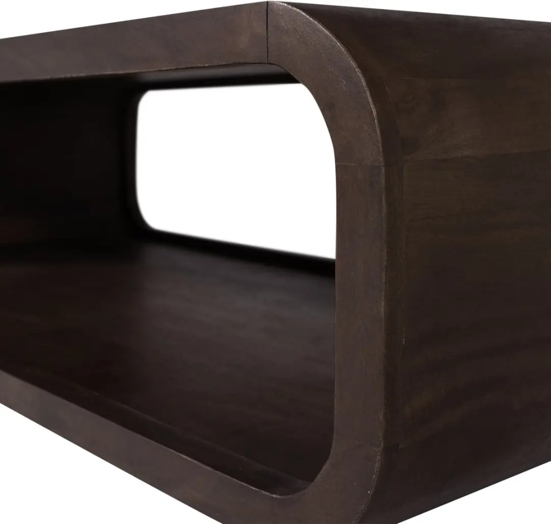 WOOOD Kinu Salontafel Mangohout - 120x60cm - Donkerbruin - afbeelding 3 van 5