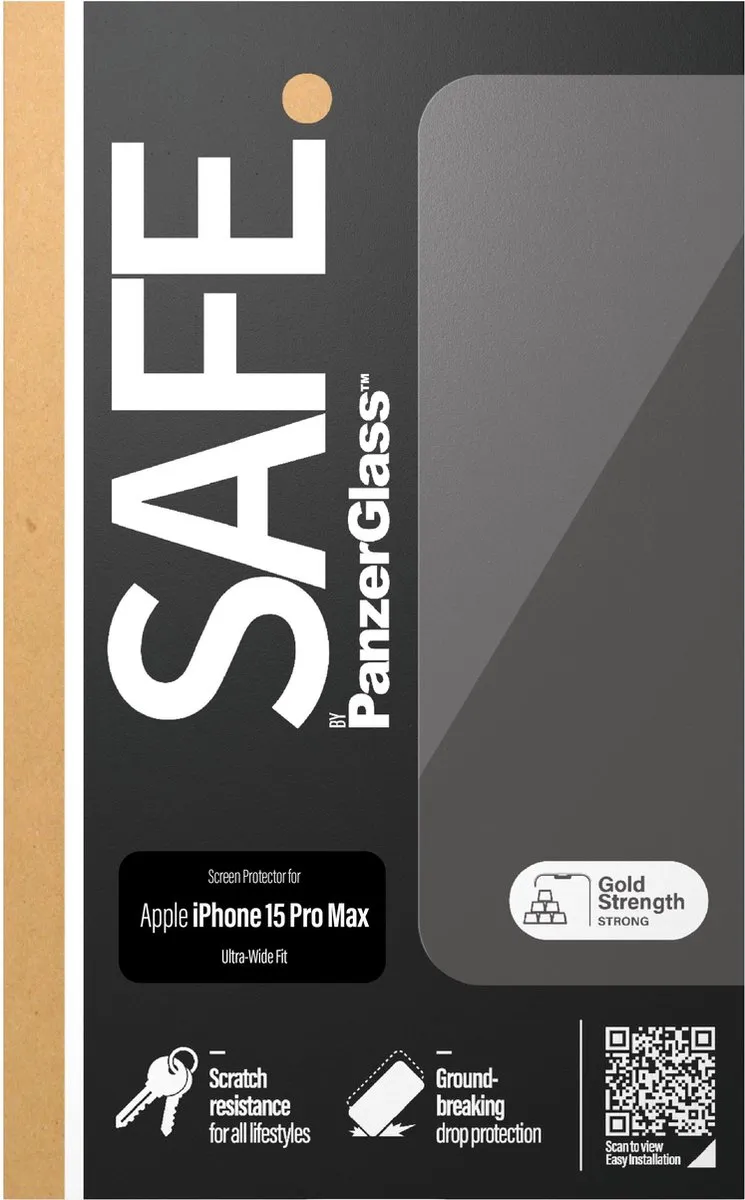 PanzerGlass SAFE95537 Screenprotector iPhone 15 Pro Max - Case Friendly