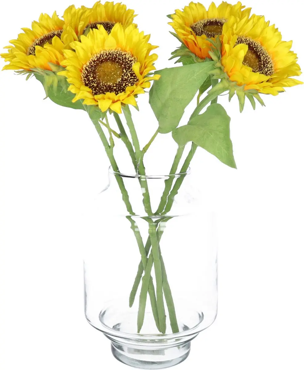 Bellatio Design Kunstbloem Zonnebloem Helianthus