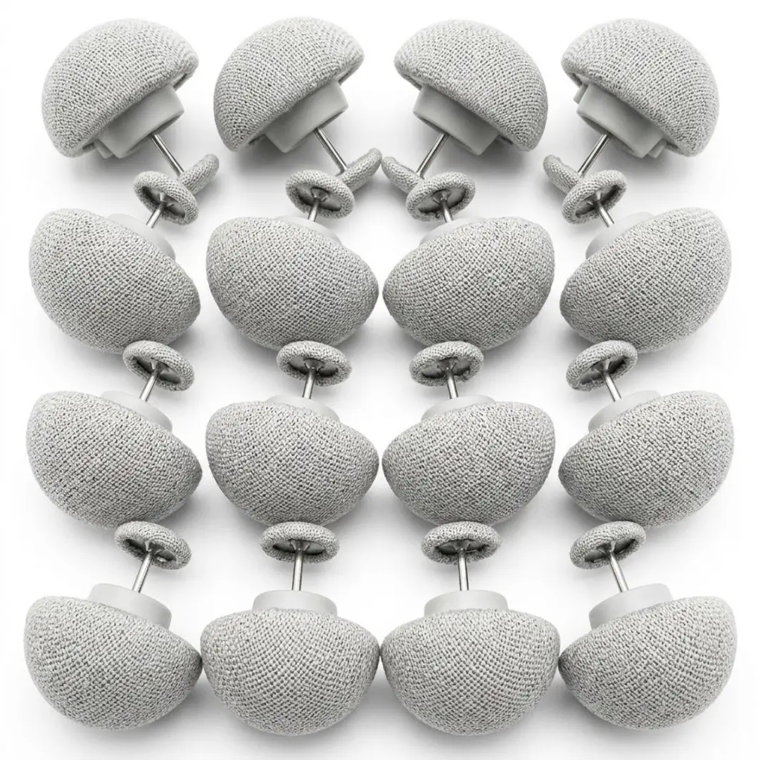 Grijze dekbedclips set van 16 stuks