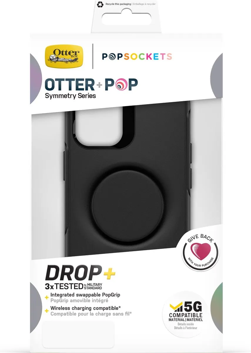 OtterBox Symmetry Case iPhone 12 Mini - Zwart