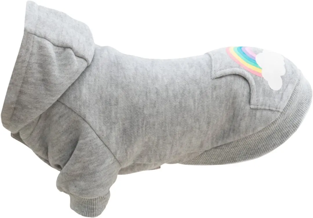TRIXIE HONDENTRUI HOODIE RAINBOW FALLS GRIJS 21 CM