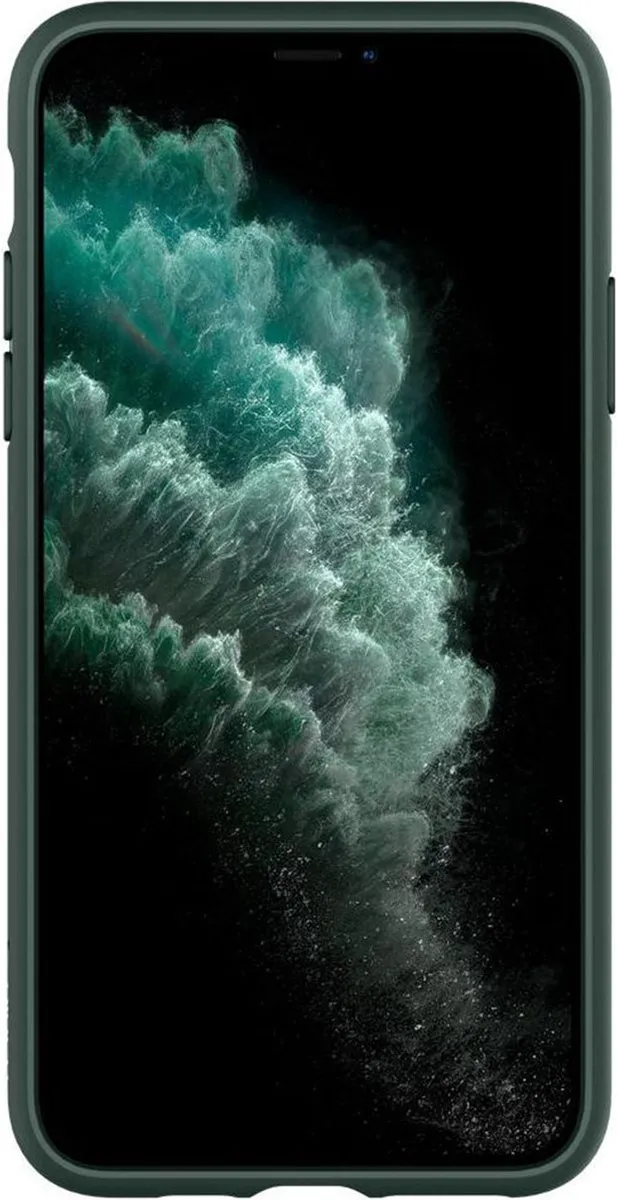 Spigen Ultra Hybrid Case ACS00417 iPhone 11 Pro - Middernachtgroen