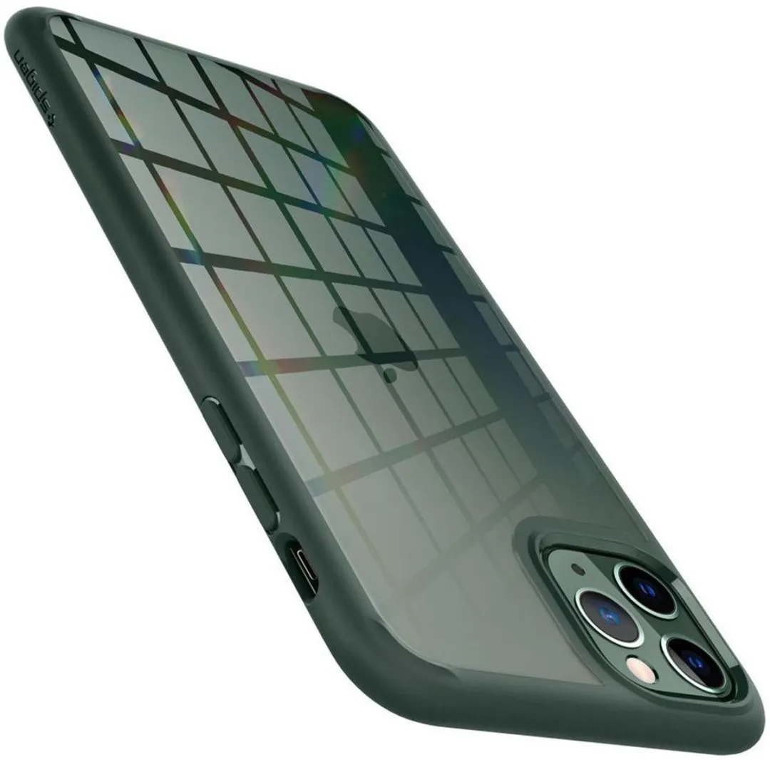 Spigen Ultra Hybrid Case ACS00417 iPhone 11 Pro - Middernachtgroen - afbeelding 6 van 6
