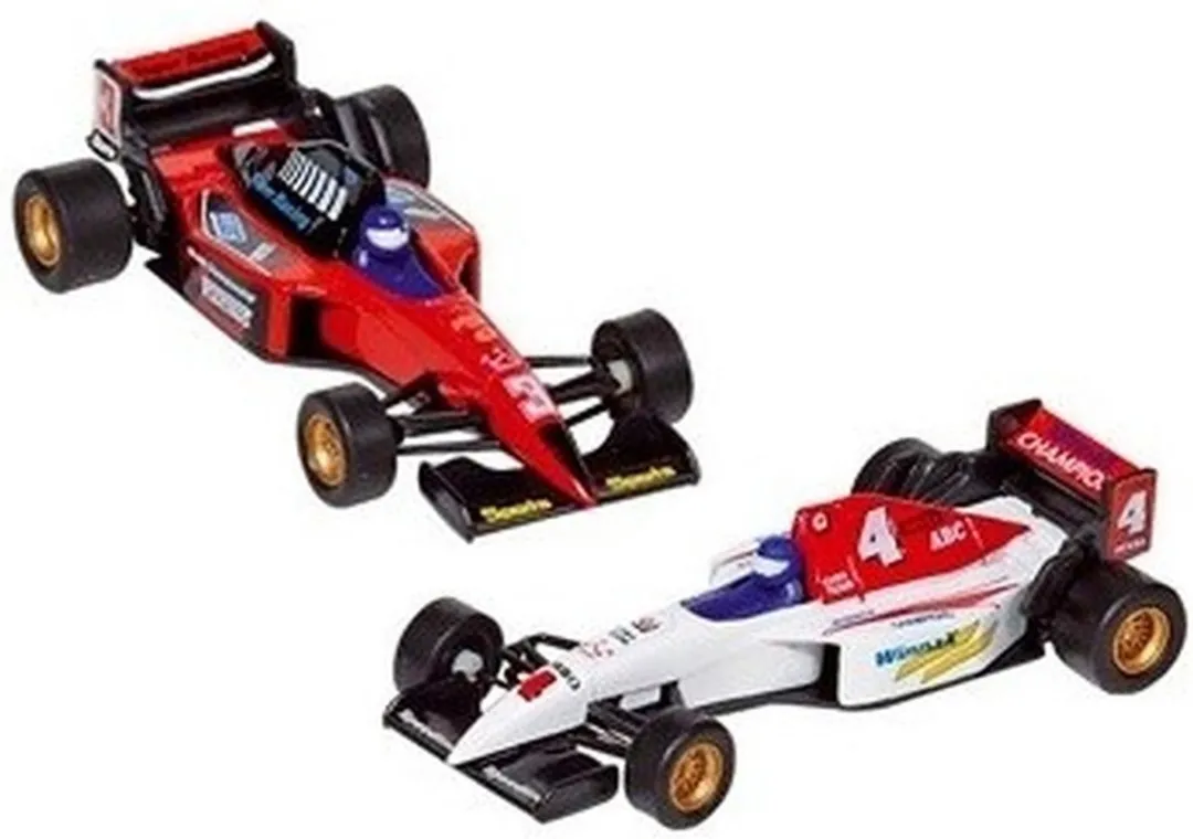 Goki Formule 1 Raceauto Speelgoedset 2 Stuks - 10cm - Multicolor - afbeelding 6 van 6