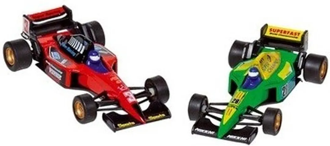 Goki Formule 1 Raceauto Speelgoedset 2 Stuks - 10cm - Multicolor