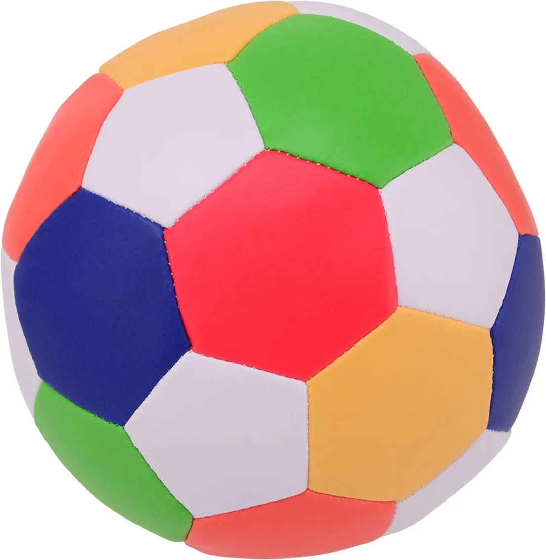 Johntoy Happy World Zachte Bal Multicolor 15cm
