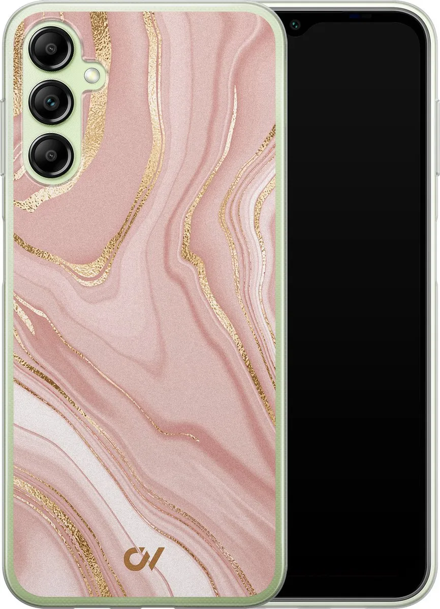 Casevibes Samsung Galaxy A14 5G Hoesje - Roze Marble