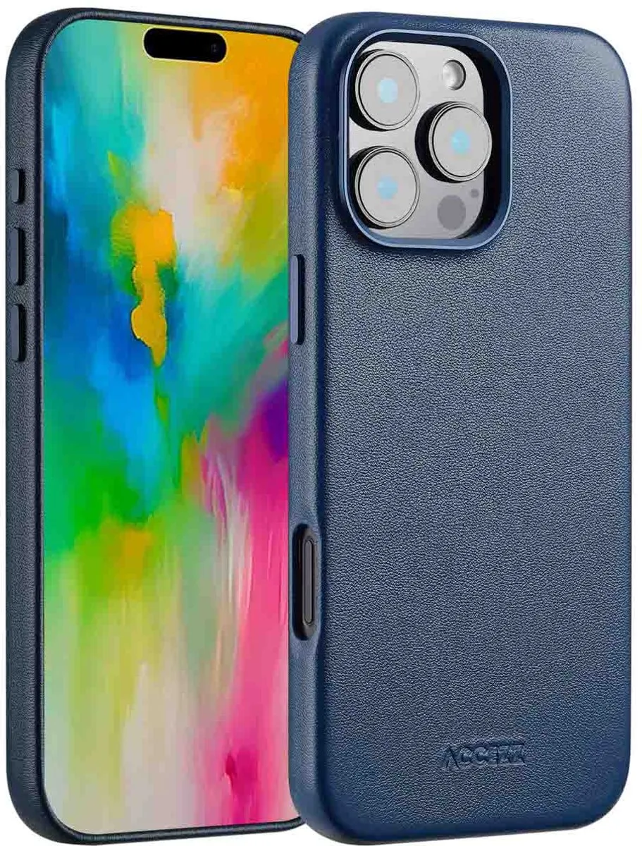 Accezz Hoesje iPhone 16 Pro Max MagSafe Nightfall Blue - 2 Stuks