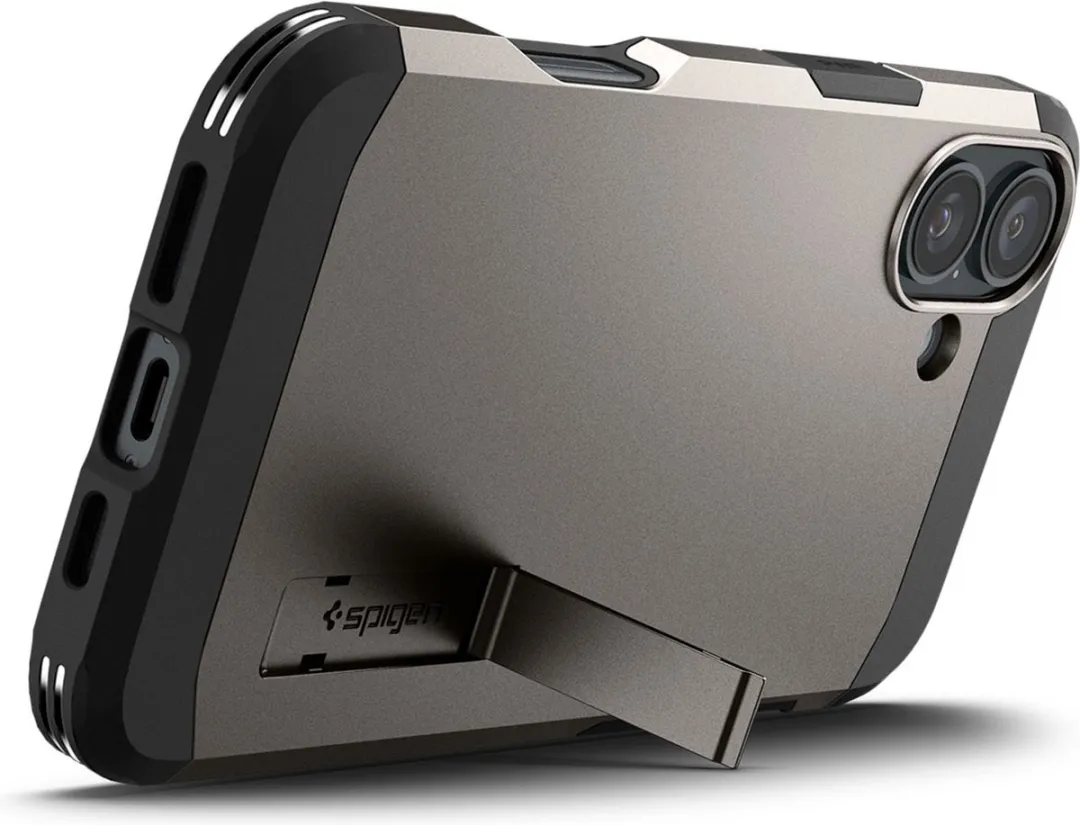 Spigen Tough Armor ACS08084 Hoesje - iPhone 16 Plus - Grijs
