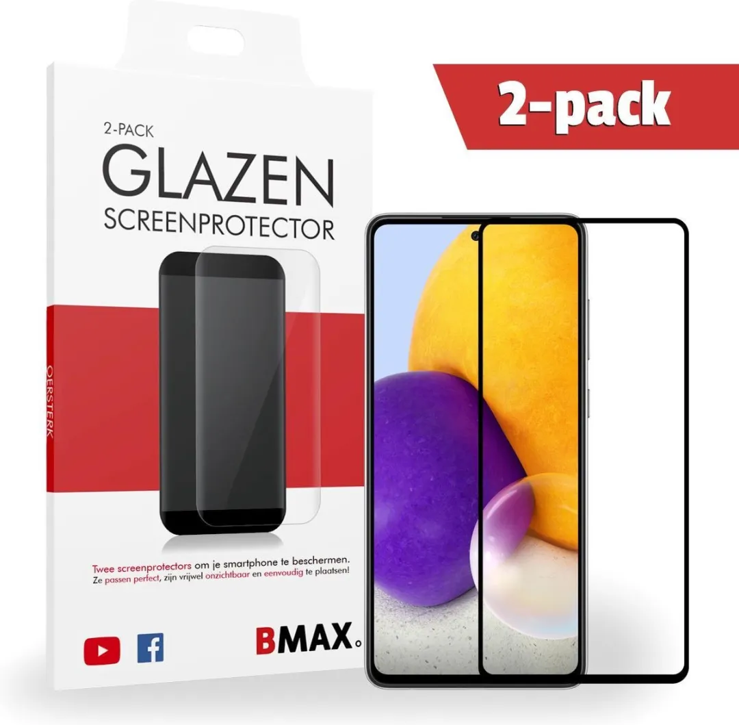 BMAX Samsung Galaxy A72 Glazen Screenprotector
