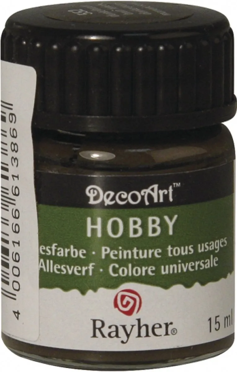 Rayher Acrylverf Donkerbruin 15ml