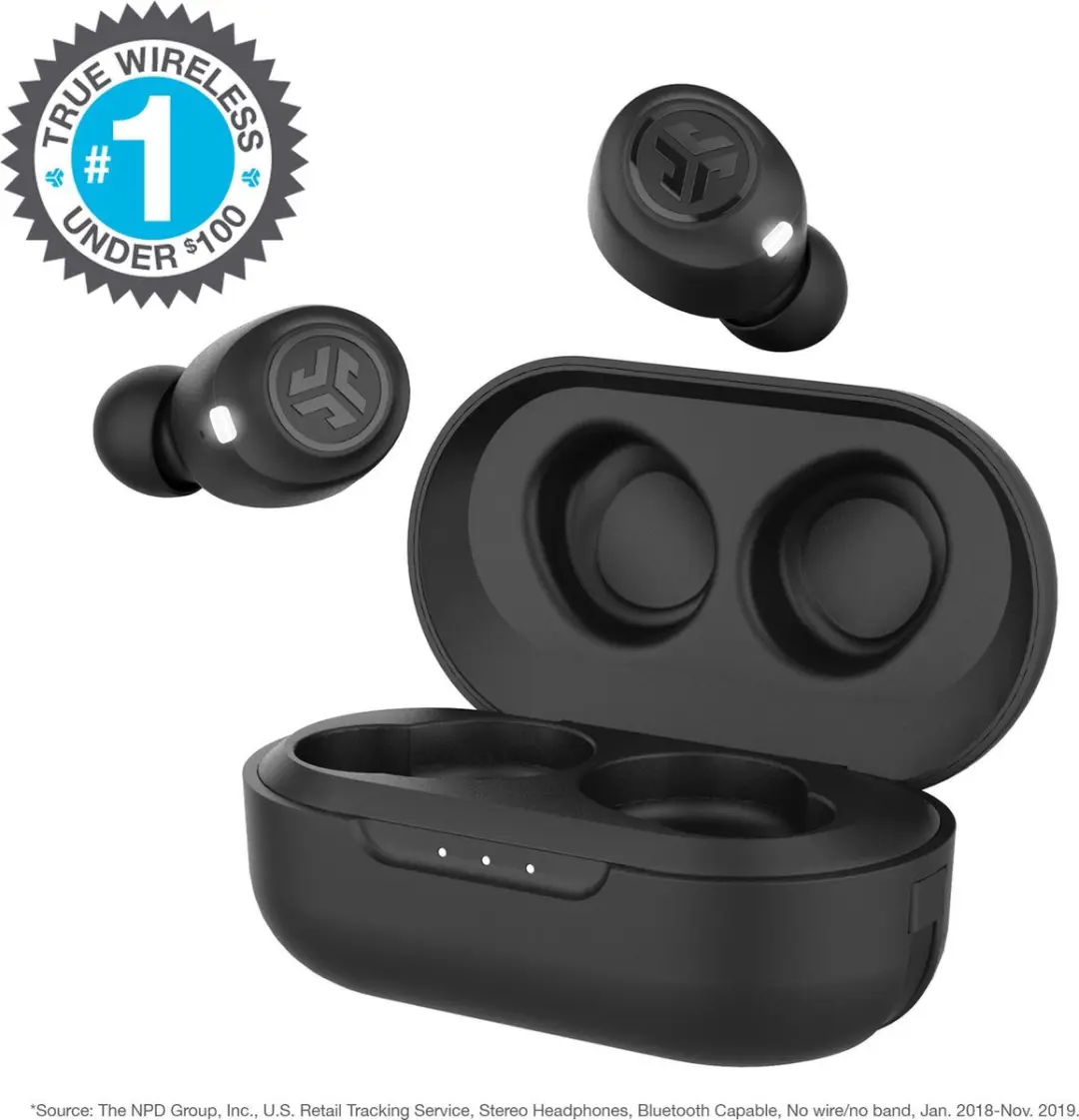 JLab JBuds Air Draadloze Oordopjes - Zwart - afbeelding 2 van 6