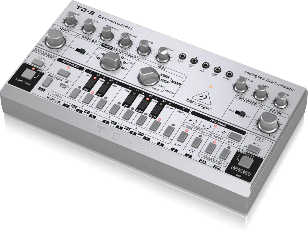 Behringer TD-3 Synthesizer - Zilver - afbeelding 4 van 6