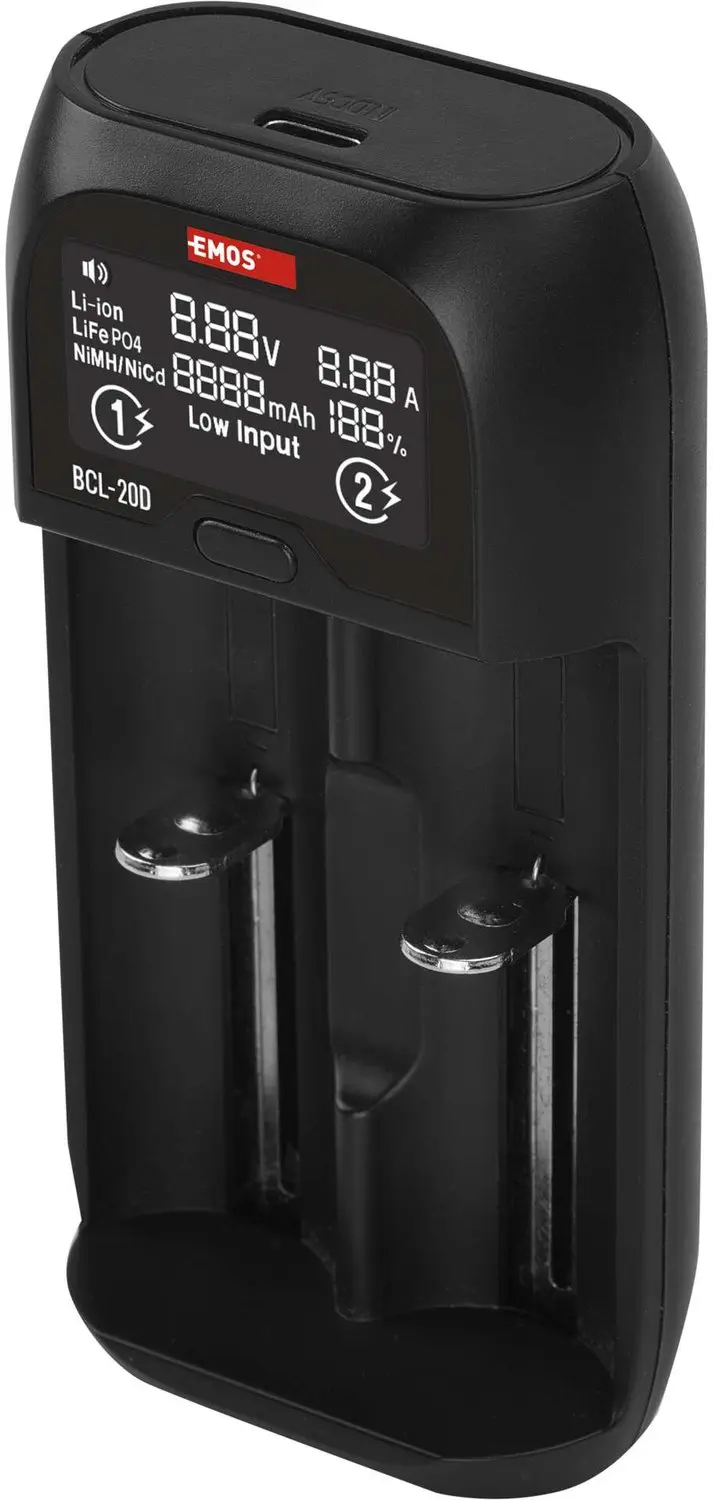 Emos BCL-20D Universele Acculader voor Li-ion