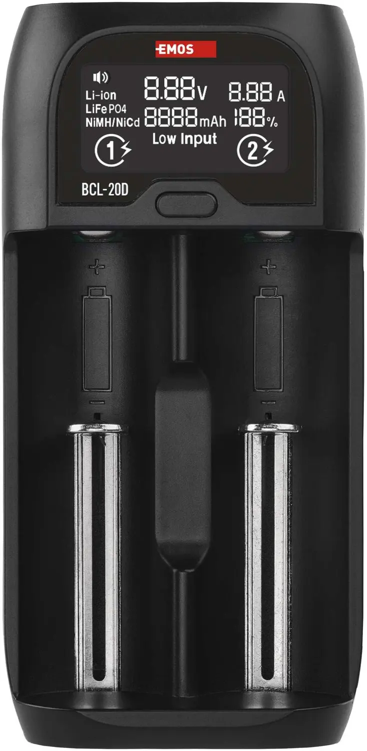 Emos BCL-20D Universele Acculader voor Li-ion - AA, AAA, C - afbeelding 5 van 6