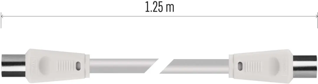 Emos Afgeschermde coaxkabel 1,25m - rechte stekkers S30100 - afbeelding 4 van 6
