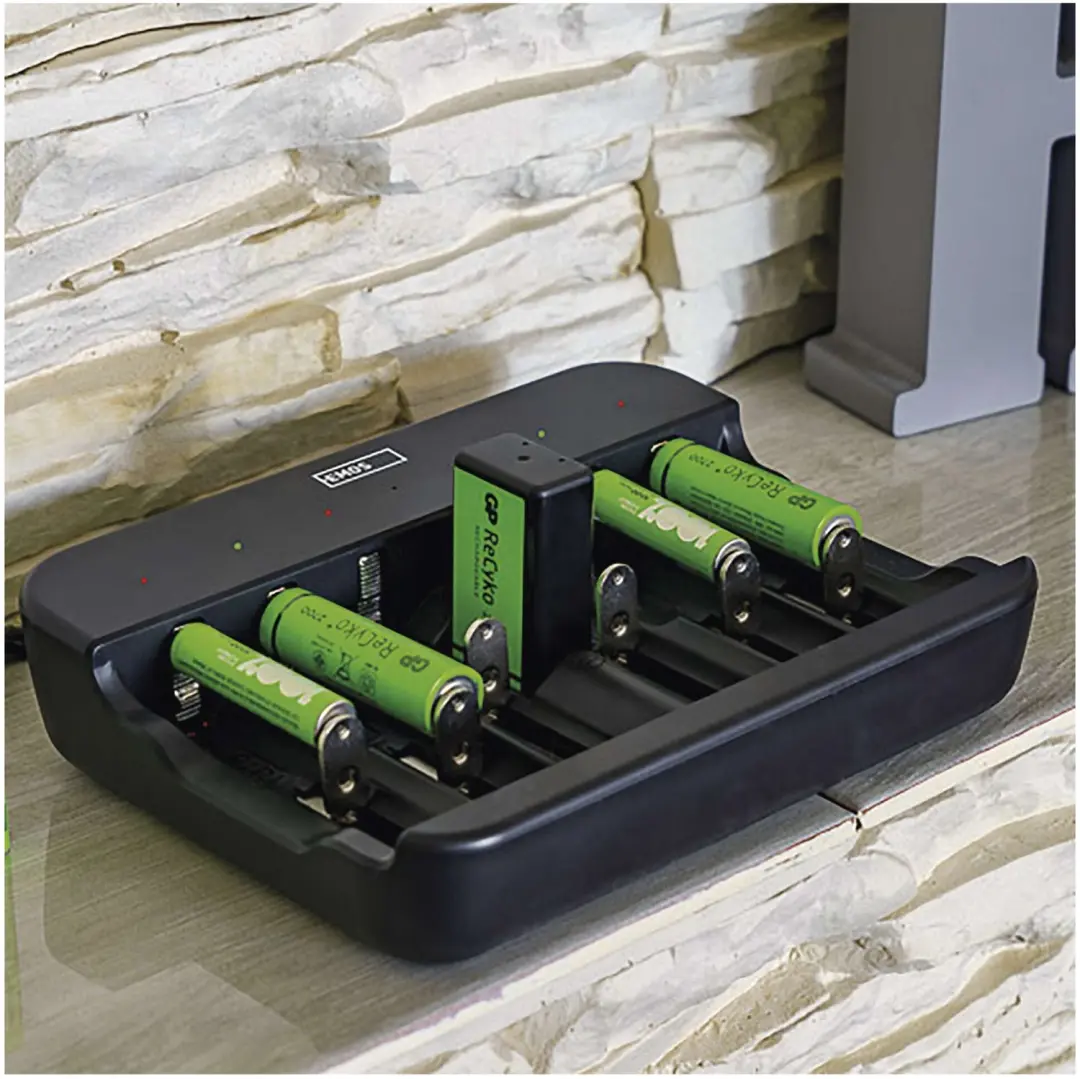 Emos BCN-60U Acculader - AA, AAA, C, D, 9V - afbeelding 4 van 6