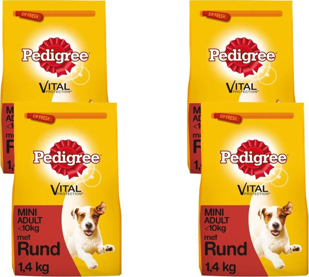 Pedigree Vital Protection Mini Adult Rund & Groenten - 4x1.4kg