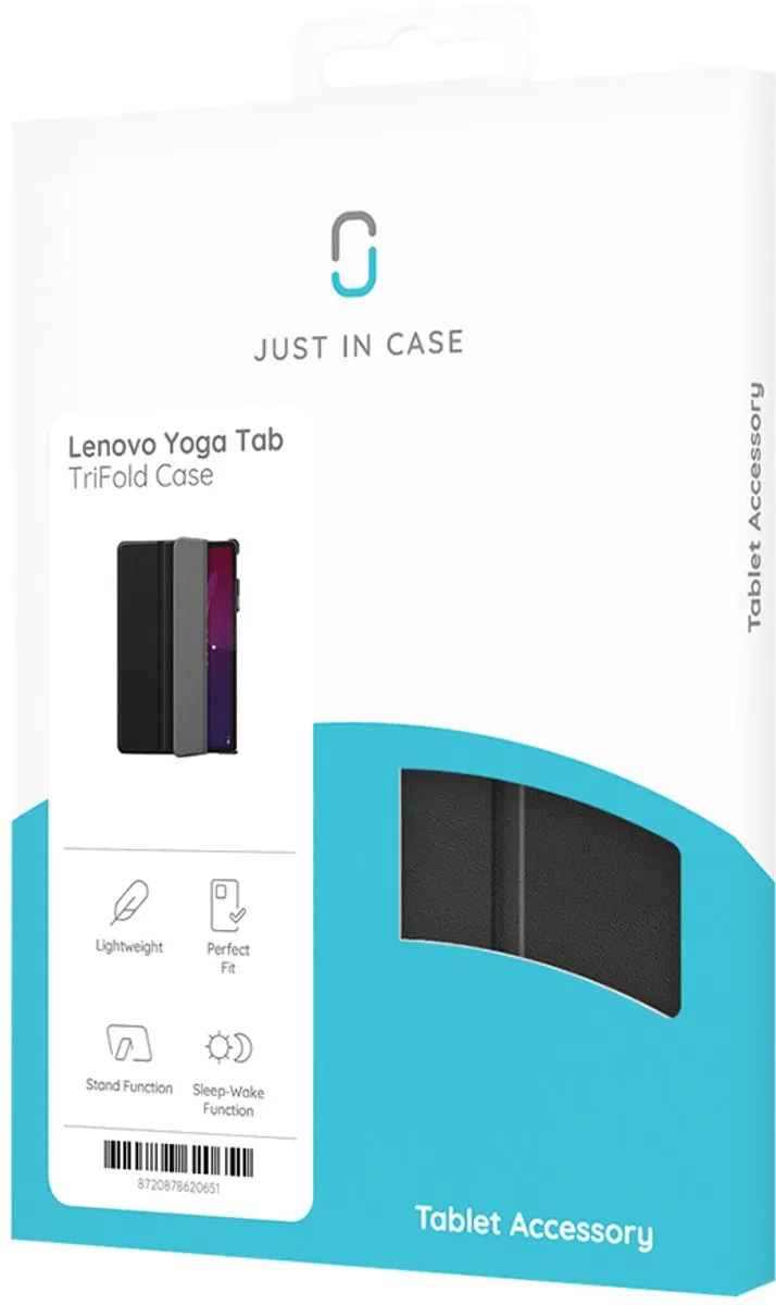 Just in Case Bookcase hoesje Lenovo Yoga Tab - Zwart