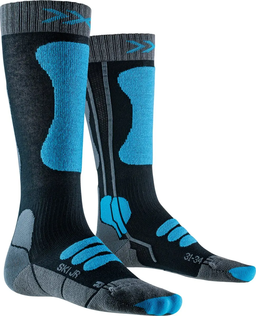 X-Socks Ski Jr 4.0 Kinderskisokken - Antraciet - afbeelding 2 van 4