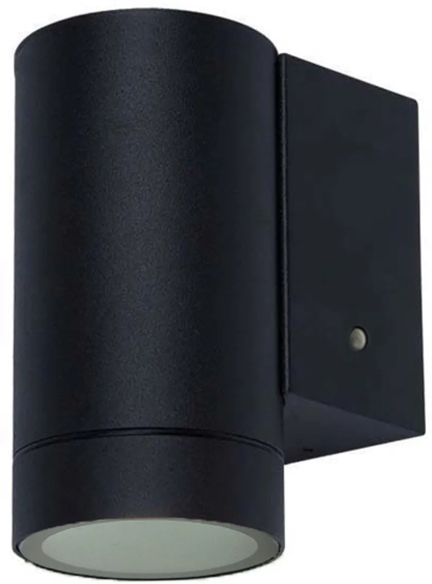 Lybardo Buitenlamp met Sensor Wandlamp GU10 - Zwart