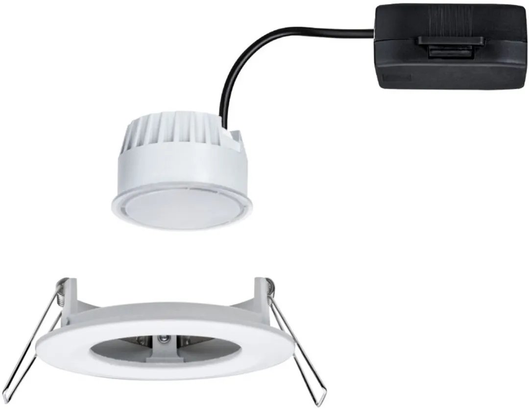 Paulmann Nova Coin LED-inbouwlamp 6W 470lm 2700K - Ø78mm Wit mat
