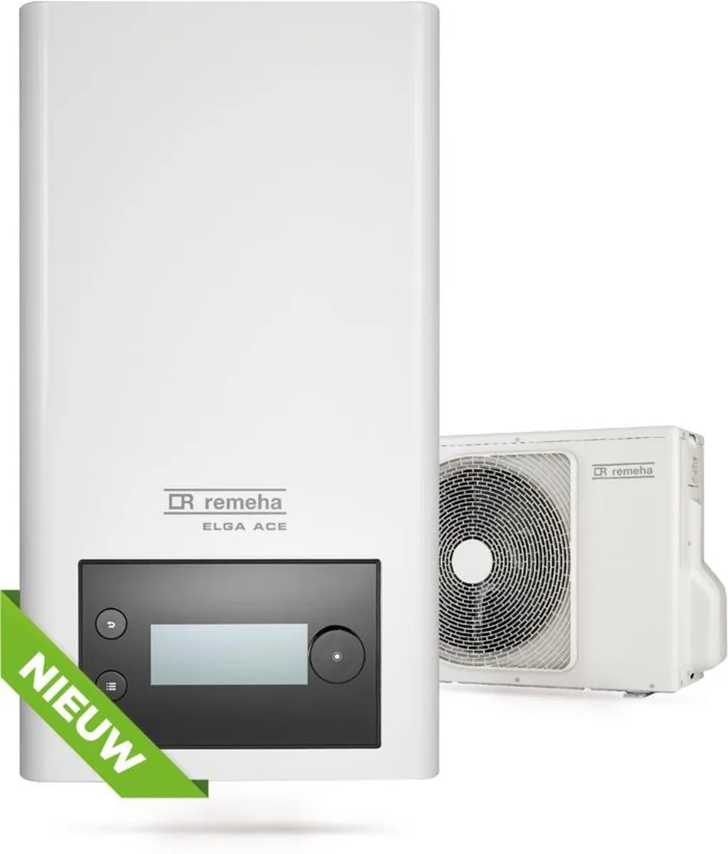 Remeha Elga Ace Warmtepomp 4kW - Compleet binnen- en buitendeel