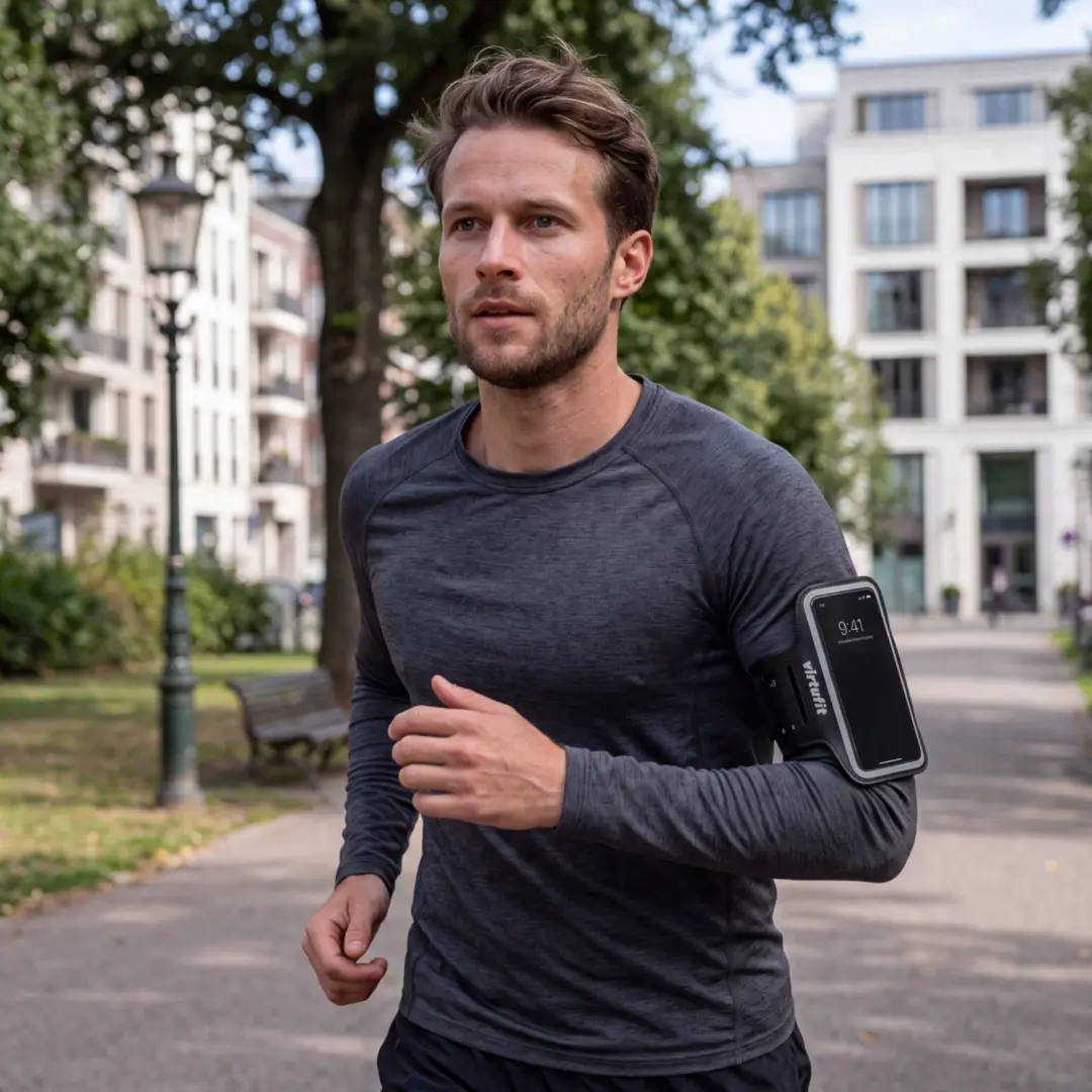 VirtuFit Hardloop Telefoon Armband - 2 stuks - Zwart - afbeelding 5 van 6