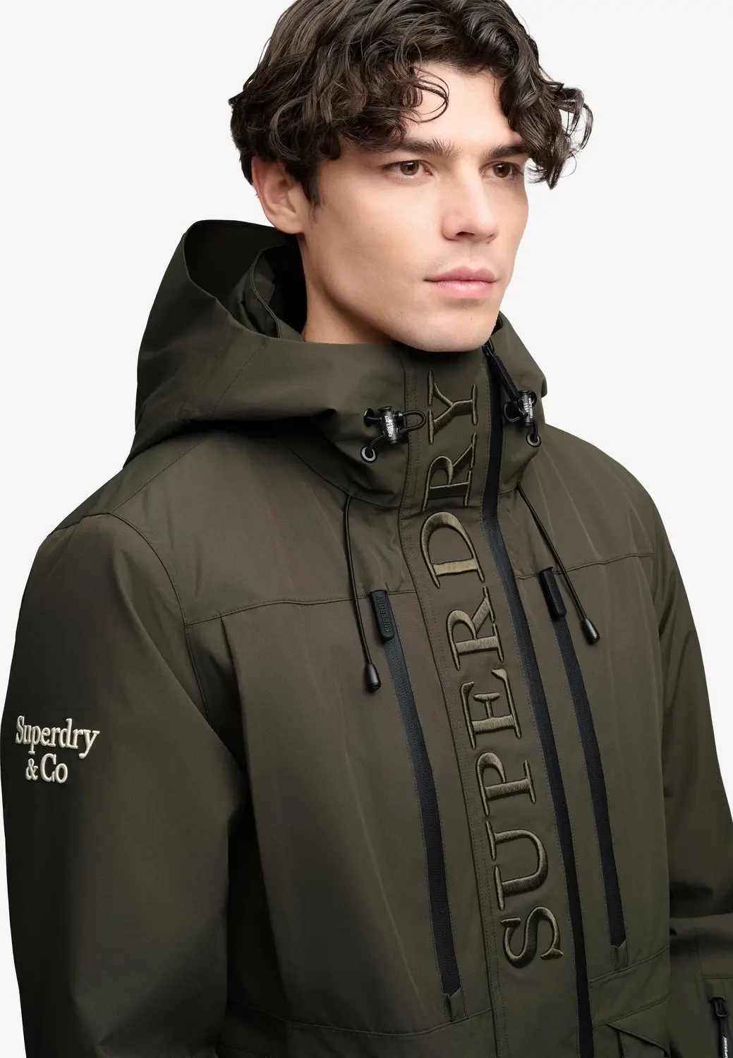 Superdry Ultimate Freestyle Ski-jas - Army Khaki - afbeelding 4 van 6