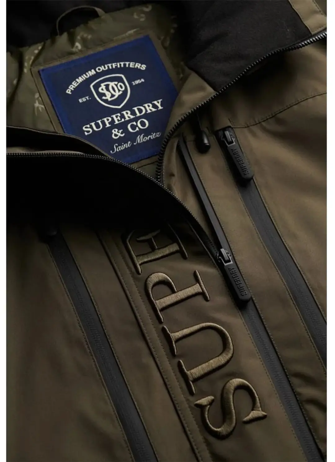 Superdry Ultimate Freestyle Ski-jas - Army Khaki - afbeelding 3 van 6