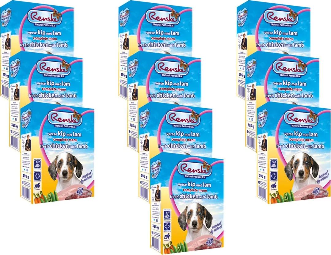 Renske Puppy Hondenvoer 10 x 395g Kip