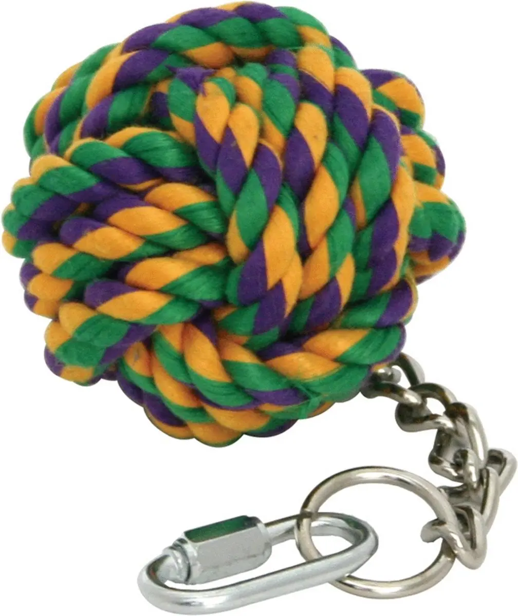 Happy Pet Touwbal Aan Ketting Vogel 6,5cm