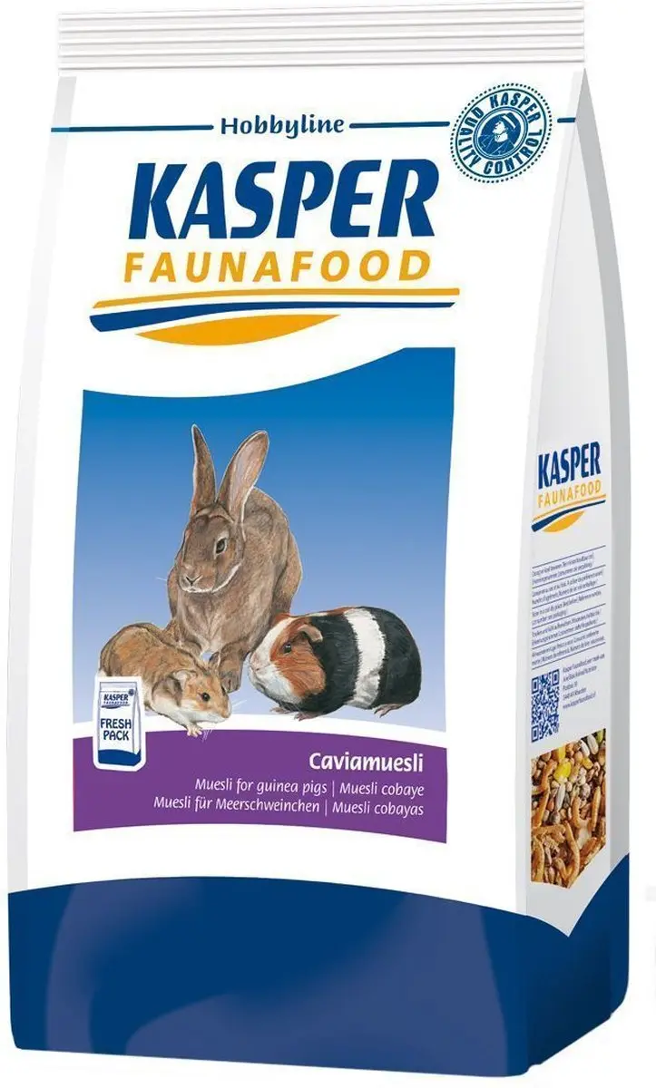 Kasper Faunafood Hobbyline Caviamuesli 2,5kg - 2 stuks - afbeelding 4 van 6
