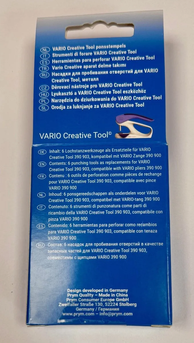 Prym Vario Creat. Ponsstempels 2,5-4,0mm - 1 Stuk