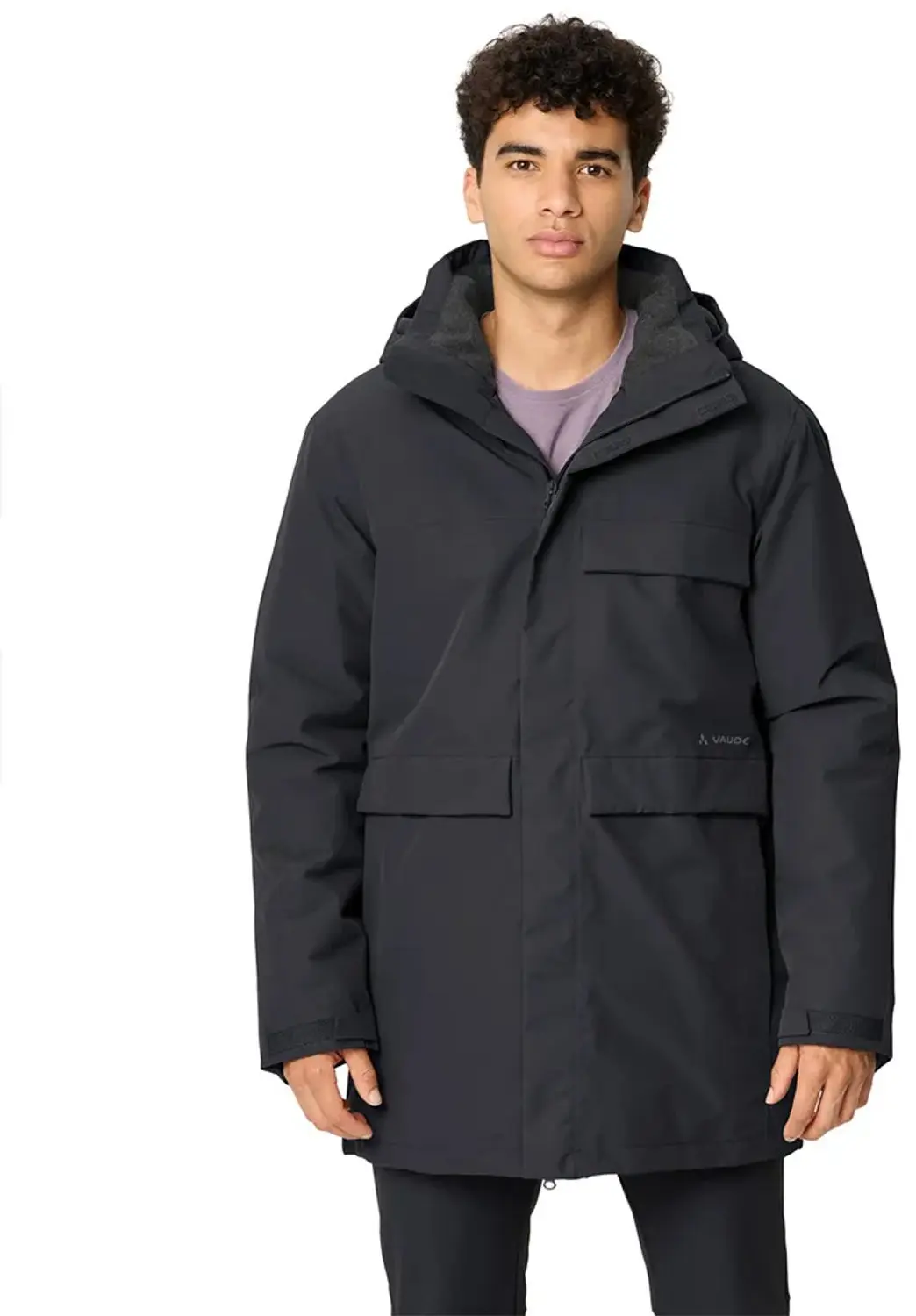 Vaude Idris Wool-lined Parka Zwart S Man