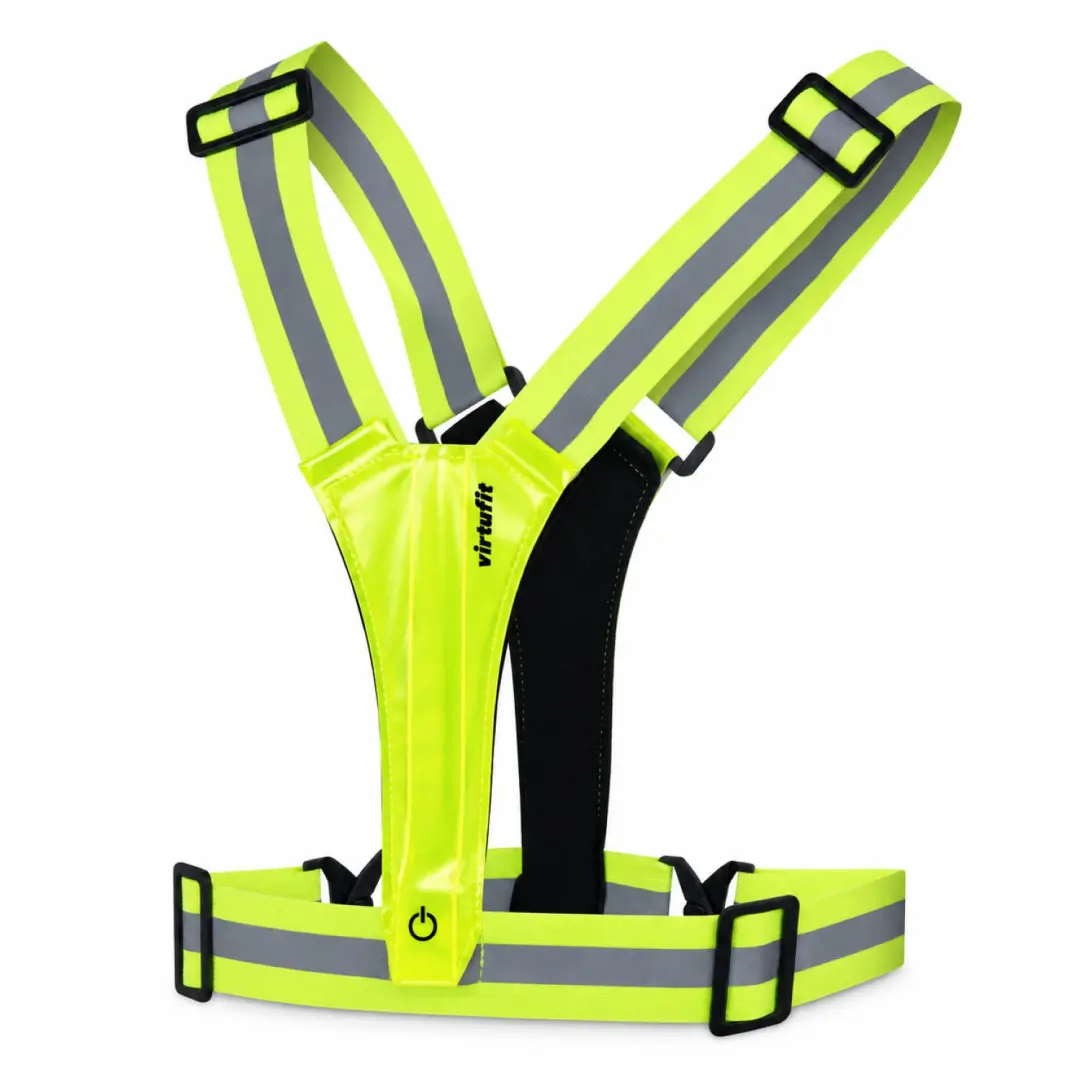 VirtuFit Reflecterend Hardloopvest met LED - 2 stuks - Geel - afbeelding 6 van 6